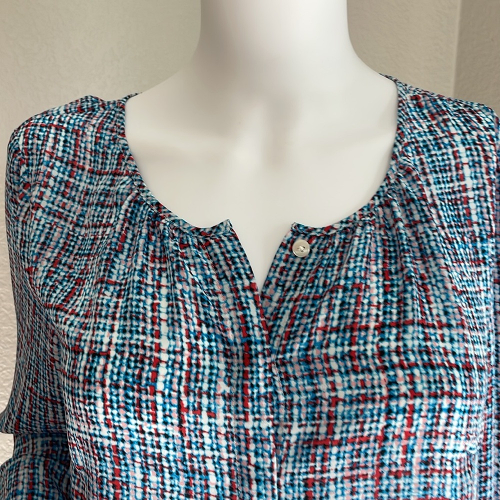 Talbots Button Down Blouse, Size Small. - image 3